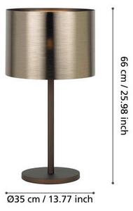 STOLNÁ LAMPA, E27, 35/66 cm Eglo - Interiérové svietidlá
