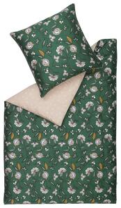 OBOJSTRANNÁ POSTEĽNÁ BIELIZEŇ, satén, zelená, prírodná farba, béžová, 135/200 cm Esprit - Online Only bytové doplnky, Online Only