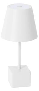 Lindby - Janea Cube Prenosné Stolová Lampa Dim. IP54 Biela