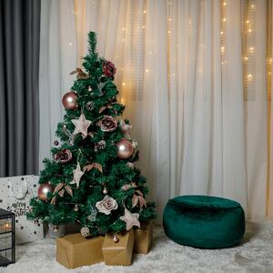 KONDELA Vianočný stromček s kovovým stojanom, 120 cm, CHRISTMAS TYP 10