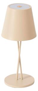 Lindby - Janea Cross Prenosné Stolová Lampa Dim. IP54 Béžové