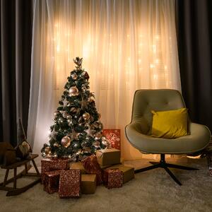 KONDELA Vianočný stromček s kovovým stojanom, 120 cm, CHRISTMAS TYP 10