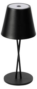 Lindby - Janea Cross Prenosné Stolová Lampa Dim. IP54 Čierna