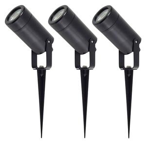 Lindby - Thorgal Záhradná Lampa w/Oštep Ø6 3pcs Čierna