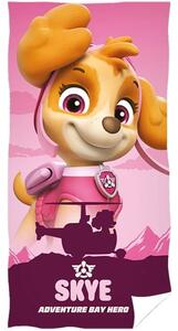 Dievčenská plážová osuška Paw Patrol - Tlapková patrola - motív Skye Adventure Bay Hero - 100% bavlna 70 x 140 cm