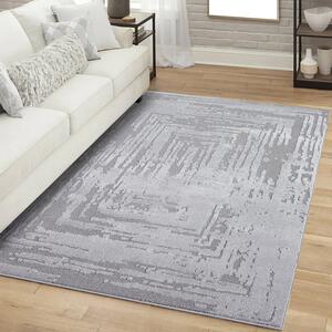 Dekorstudio Moderný koberec do obývačky FLAIR 171 - sivý Rozmer koberca: 80x150cm