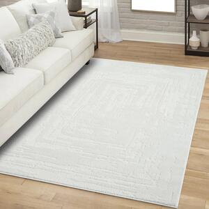 Dekorstudio Moderný koberec do obývačky FLAIR 171 - krémový Rozmer koberca: 160x230cm
