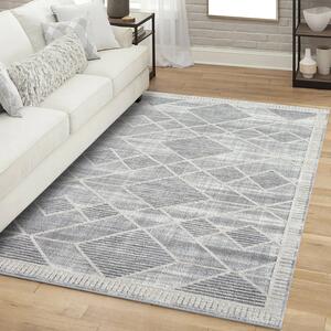 Dekorstudio Moderný koberec do obývačky FLAIR 178 - sivý Rozmer koberca: 80x150cm