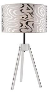 RUEL Stolná moderná lampa SOMBEO, 1xE27, 60W, biela