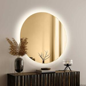 Zrkadlo Round Gold LED Rozmer: Ø 50 cm