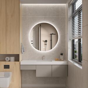 Erga Sofia, okrúhle LED zrkadlo 80cm, 1840 lm, 3 farby svetla, ERG-V01-207-8080