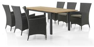 Brafab Záhradný stôl 152-210 cm LYON Farba: béžovo šedá kaki