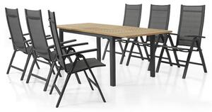 Brafab Záhradný stôl 152-210 cm LYON Farba: Čierna