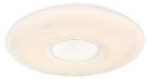 GLOBO Stropné LED svietidlo na diaľkové ovládanie SULLY, 24W, RGB, dúhový efekt, 41cm, okrúhle, trblietavý