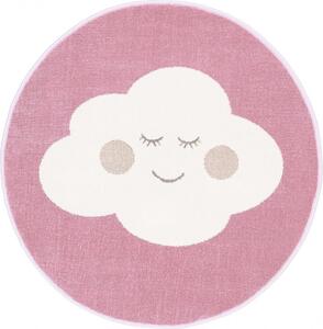 Koberec Agnella Soft Cloud ružový kruh