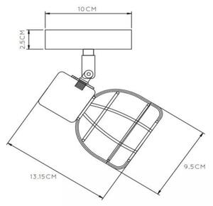 Lucide 00929/01/30 - Bodové svietidlo FILOX 1xE14/40W/230V