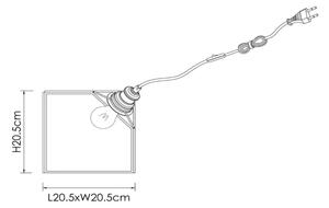 Lucide 10518/20/60 - Stolná lampa DAVOS 1xE27/60W/230V
