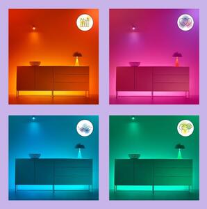 SADA 2x LED RGBW Stmievateľná žiarovka C37 E14/4,9W/230V 2200-6500K Wi-Fi - WiZ