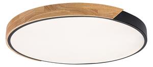 Stropné svietidlo LED 3000 / 4000 / 6500K čierna, drevo IP20 Rabalux MAPLE2 71418