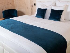 Biante Zamatový prehoz/behúň na posteľ Velvet Prémium SVP-028 Petrolejovo modrý 60x240 cm
