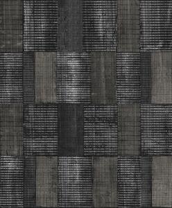 Čierna vliesová tapeta, geometrický vzor, SUM301, Summer, Khroma by Masureel