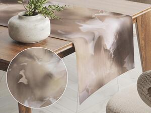 Biante Zamatový behúň na stôl Tamara TMR-009 Hnedý dym 20x120 cm