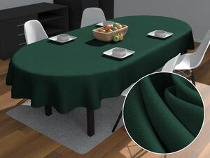 Biante Dekoračný oválny obrus Rongo RG-086 Fľaškovo zelený 50x100 cm
