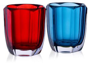 Bohemia Crystal Whisky poháre Lumier Red&Blue 300ml (sada 2 kusov)
