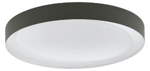 EGLO Stropné LED osvetlenie na diaľkové ovládanie LAURITO, 24W, 50cm, okrúhle, šedé