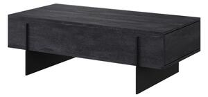 Konferenčný stolík Larena 120x60 cm - čierny betón / čierna
