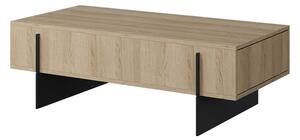 Konferenčný stolík Larena 120x60 cm - dub piškotový / čierna