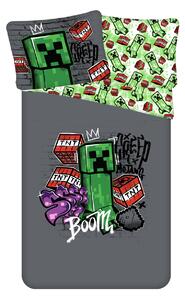 Jerry Fabrics Bavlnené obliečky 140x200 + 70x90 cm - Minecraft Metro Art