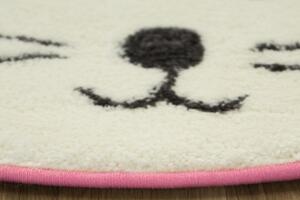 Detský koberec Pastel Kids 52RVR Zajačik, ružový