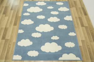 Detský koberec Kids 533911/94922 Oblaky modrý