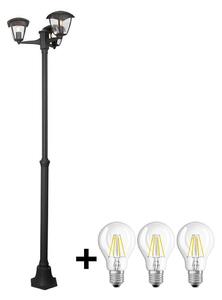 Brilagi Brilagi - LED Vonkajšia lampa LUNA 3xE27/60W/230V IP44 B9962 + záruka 3 roky zadarmo