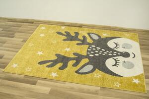 Detský koberec Emily Kids 5766A Jeleň žltý