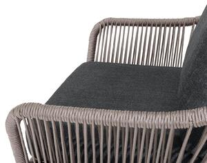 Pohodlná sedacia súprava s textilným výpletom