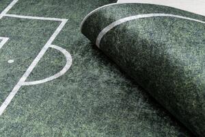 Detský koberec protišmykový BAMBINO 2138 Futbalové ihrisko, zelený