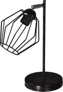 KEJO Stolná škandinávska lampa BENET, 1xE27, 60W, diamant, čierna