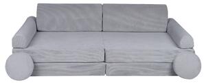 Variabilná detská pohovka MeowBaby® Premium, grey