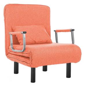 Kreslo a posteľ v jednom, rôzne farby- oranžová