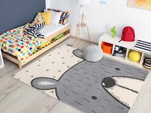 Krémový detský koberec Macko Rozmer: 180x270 cm