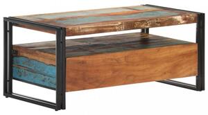 Konferenčný stolík drevo / oceľ Dekorhome Mangovníkové drevo