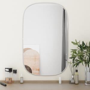 Nástenné zrkadlo strieborné 80x50 cm