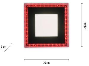 LED svetlo Acri CCT RGB diaľkové ovládanie 20x20cm