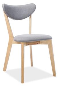 Jedálenská stolička MARLON, 45x76x40, sivá/dub