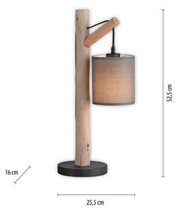 Zelená stolová lampa Tribu s papierovým tienidlom
