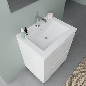 Biela Kúpeľňová Skrinka S Umývadlom 60 Cm| Laguna
