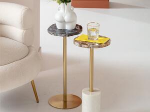 Agate príručný stolík viacfarebný Ø25 cm