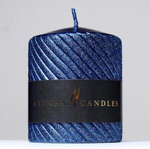 CAROLINE valec 8x10cm modrý 37095 - Sviečky